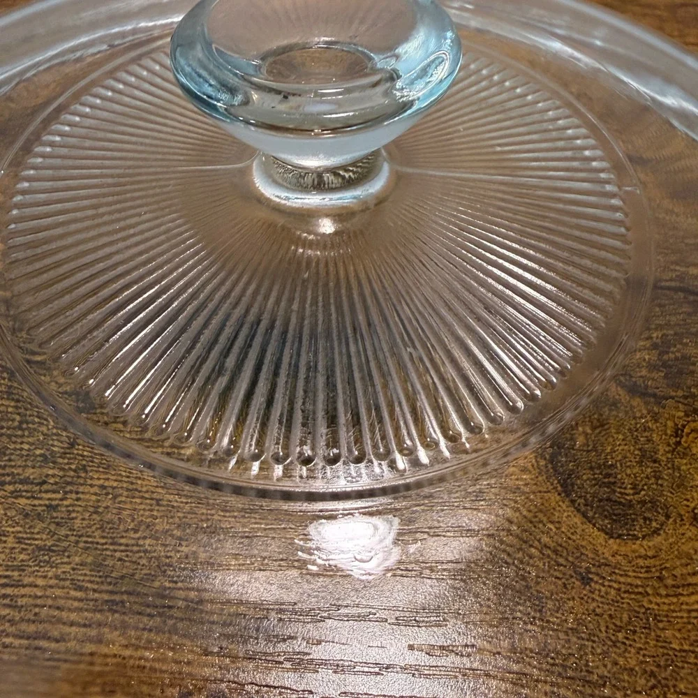 Vtg Pyrex 30 Clear Glass Lid 8.5